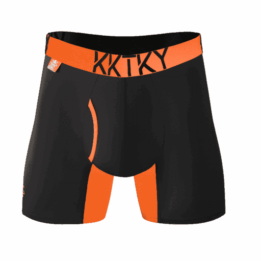 Pánske boxerky KKTKY Briefs Horiaci ker Neónová oranžová